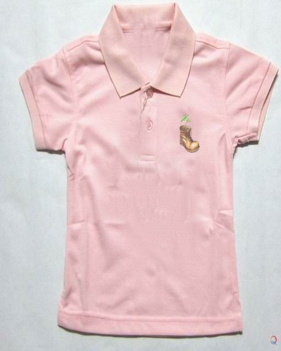 Children polo shirts light pink - Click Image to Close
